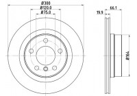 Brake disc 8DD 355 120-971 Hella