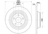 Brake disc 8DD 355 122-451 Hella