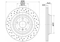 Brake disc 8DD 355 122-551 Hella