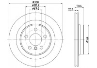 Brake disc 8DD 355 122-631 Hella