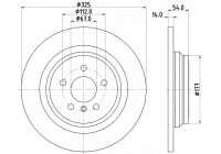 Brake disc 8DD 355 122-861 Hella