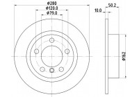Brake disc 8DD 355 123-001 Hella