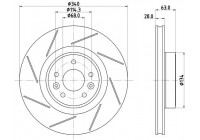 Brake disc 8DD 355 125-211 Hella