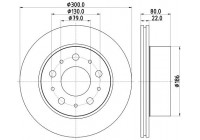 Brake disc 8DD 355 125-291 Hella