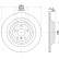 Brake disc 8DD 355 126-311 Hella