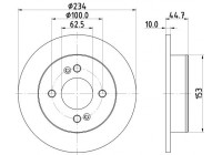 Brake disc 8DD 355 126-491 Hella