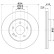 Brake disc 8DD 355 127-121 Hella