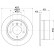 Brake disc 8DD 355 127-281 Hella