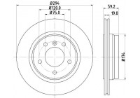 Brake disc 8DD 355 127-401 Hella