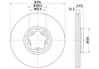 Brake disc 8DD 355 127-541 Hella