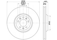 Brake disc 8DD 355 128-221 Hella