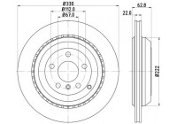 Brake disc 8DD 355 128-611 Hella