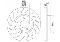 Brake disc 8DD 355 128-791 Hella