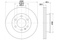 Brake disc 8DD 355 129-281 Hella