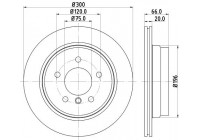 Brake disc 8DD 355 129-331 Hella