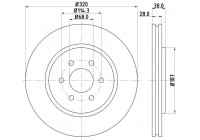 Brake disc 8DD 355 129-541 Hella