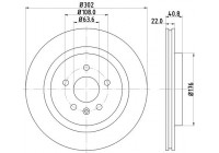 Brake disc 8DD 355 129-551 Hella