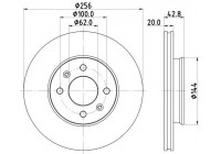 Brake disc 8DD 355 130-001 Hella