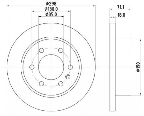 Brake disc 8DD 355 131-841 Hella