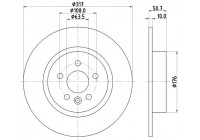 Brake disc 8DD 355 131-851 Hella