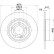 Brake disc 8DD 355 133-061 Hella
