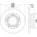 Brake disc 8DD 355 133-071 Hella