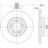 Brake disc 8DD 355 133-381 Hella