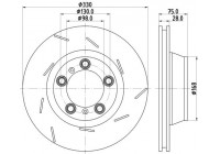Brake disc 8DD 355 133-601 Hella