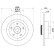 Brake disc 8DD 355 133-651 Hella