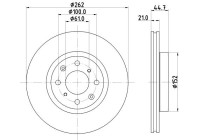 Brake disc 8DD 355 134-691 Hella