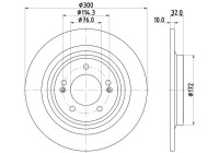 Brake disc 8DD 355 134-731 Hella