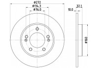 BRAKE DISC 8DD 8DD 355 126-501 Hella