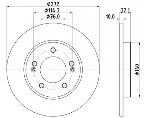 BRAKE DISC 8DD 8DD 355 126-501 Hella