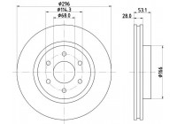 BRAKE DISC 8DD 8DD 355 126-841 Hella