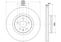 BRAKE DISC 8DD 8DD 355 132-931 Hella