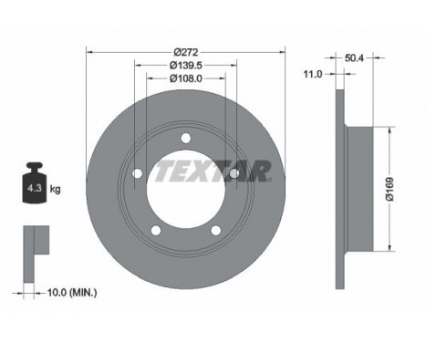 Brake Disc 92019900 Textar