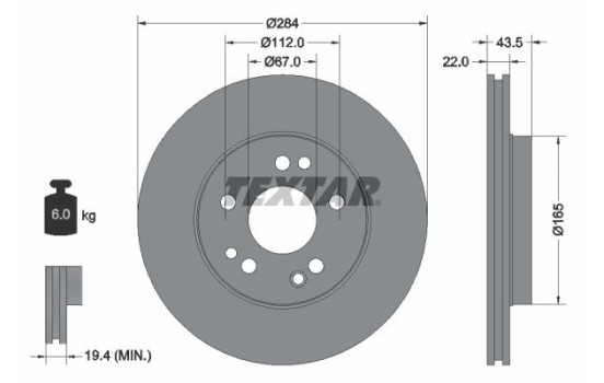 Brake Disc 92031900 Textar
