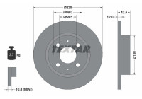 Brake disc 92039100 Textar