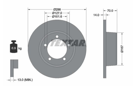 Brake Disc 92040600 Textar