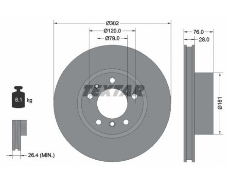 Brake Disc 92042400 Textar