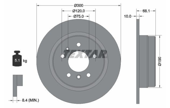 Brake Disc 92042600 Textar