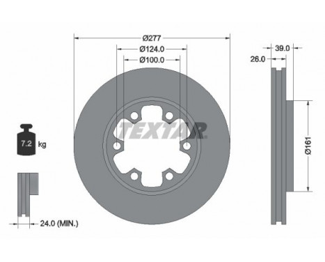 Brake Disc 92059000 Textar