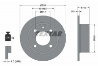 Brake Disc 92059700 Textar