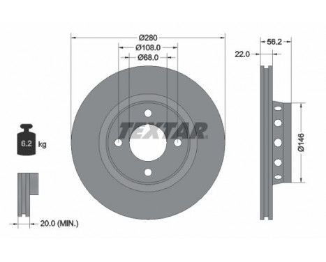 Brake Disc 92060600 Textar