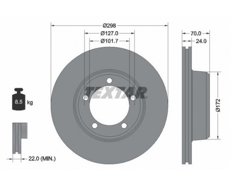 Brake Disc 92061300 Textar