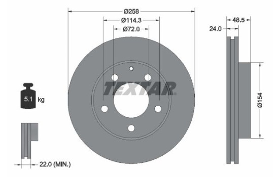 Brake Disc 92062000 Textar