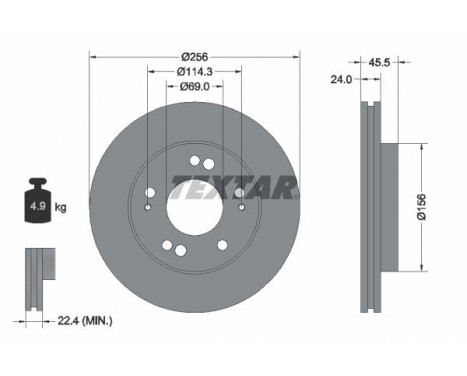Brake Disc 92063000 Textar