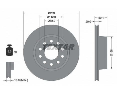 Brake Disc 92068400 Textar