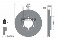 Brake Disc 92075800 Textar