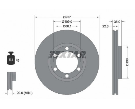 Brake Disc 92075800 Textar